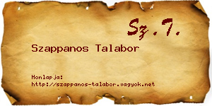 Szappanos Talabor névjegykártya